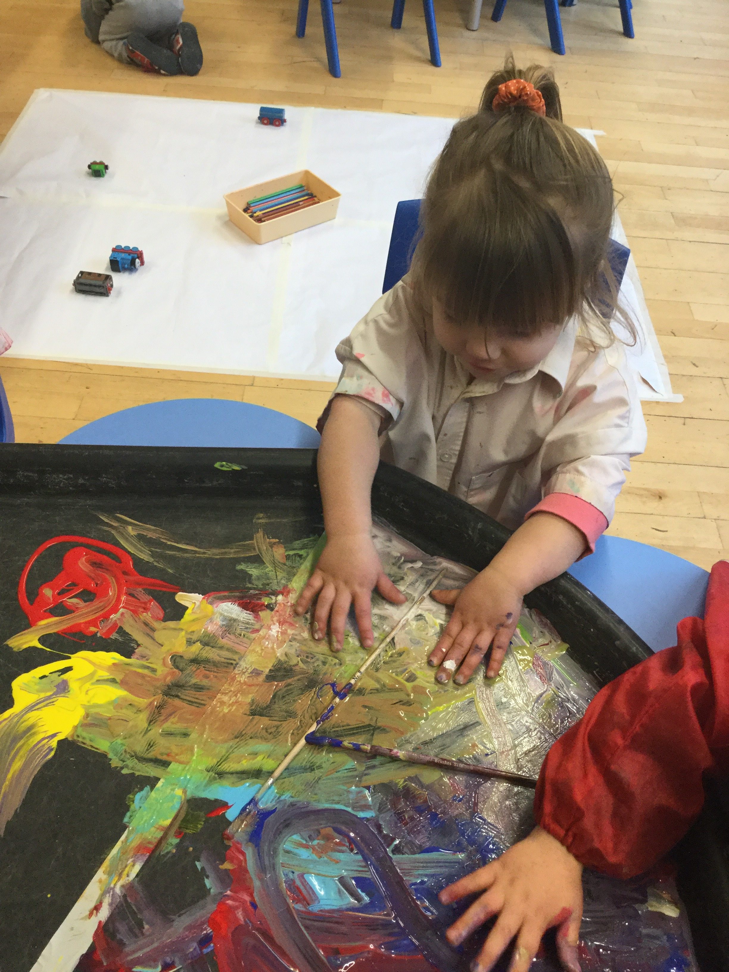 Year 2 Nursery Explore Paints